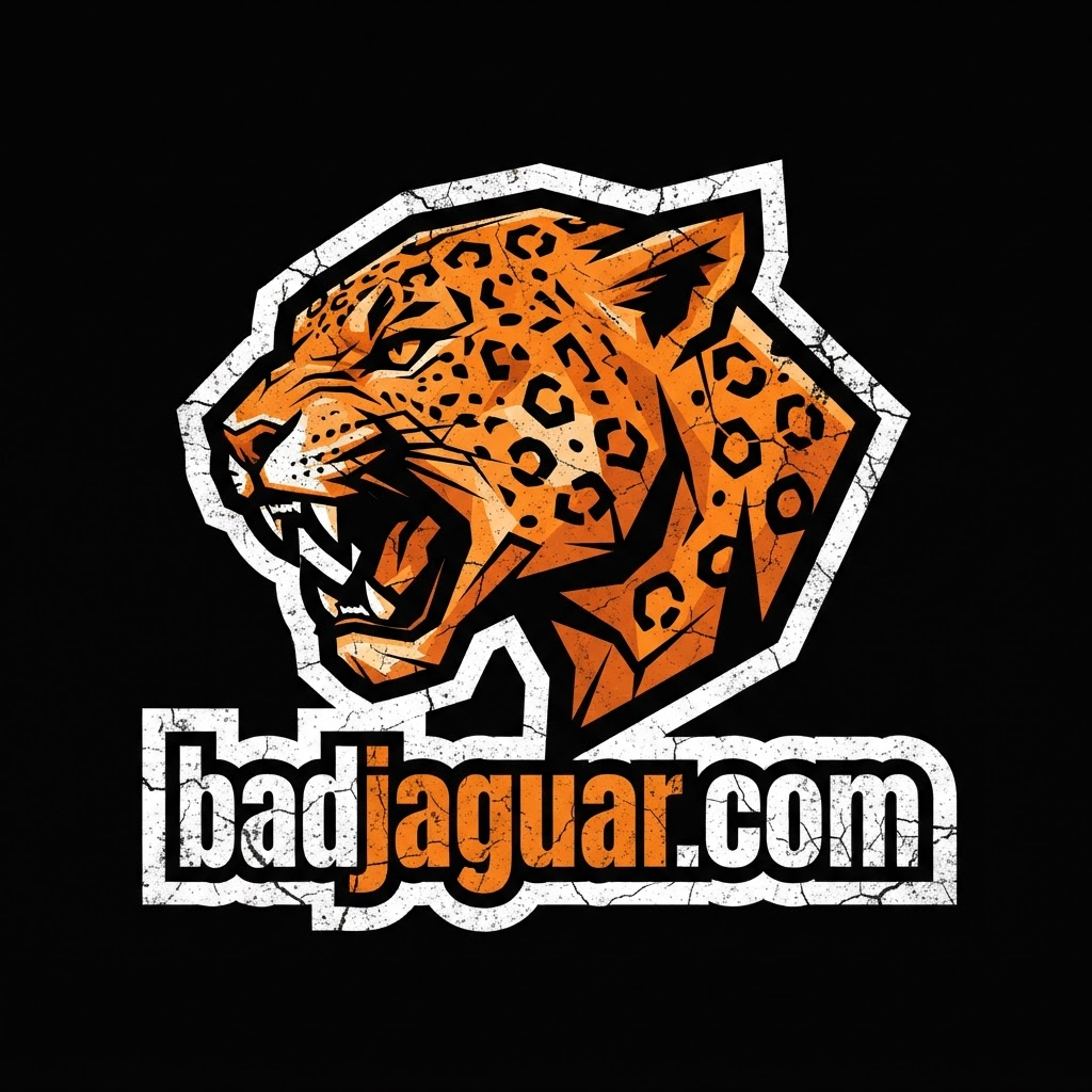 Bad Jaguar logo — a roaring jaguar head with the badjaguar.com wordmark